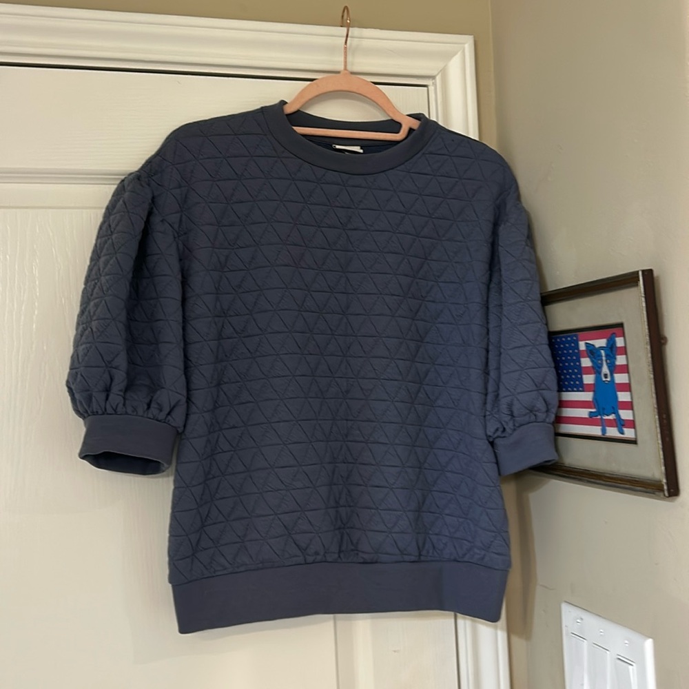 Quilted knit top
